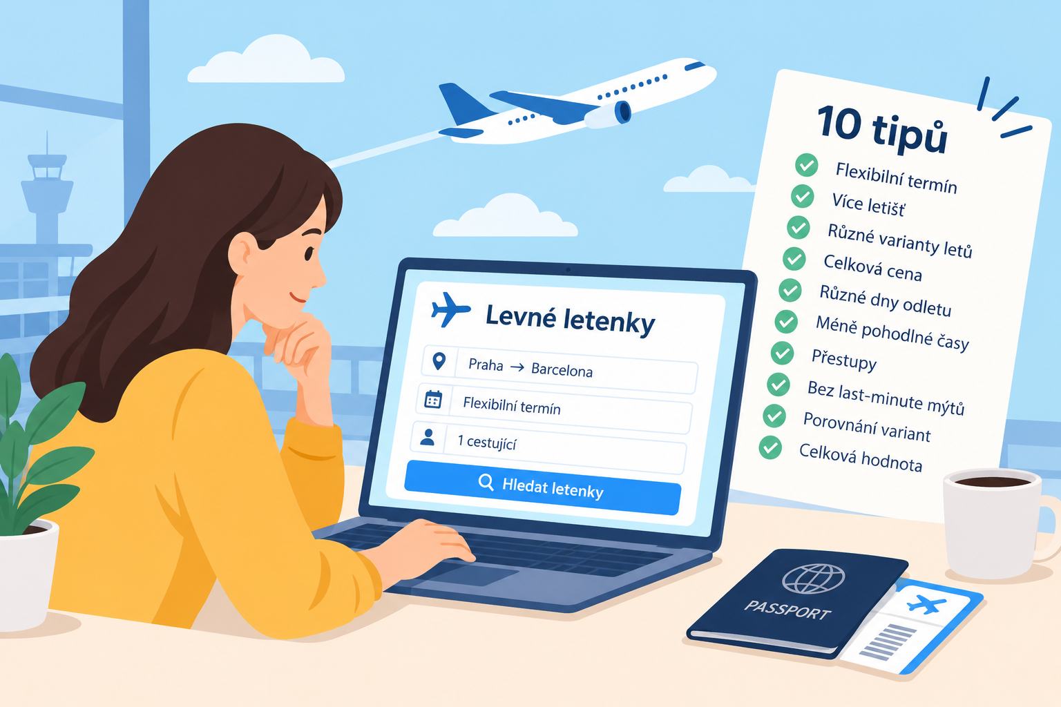 Jak najít levné letenky: 10 triků, které opravdu fungují
