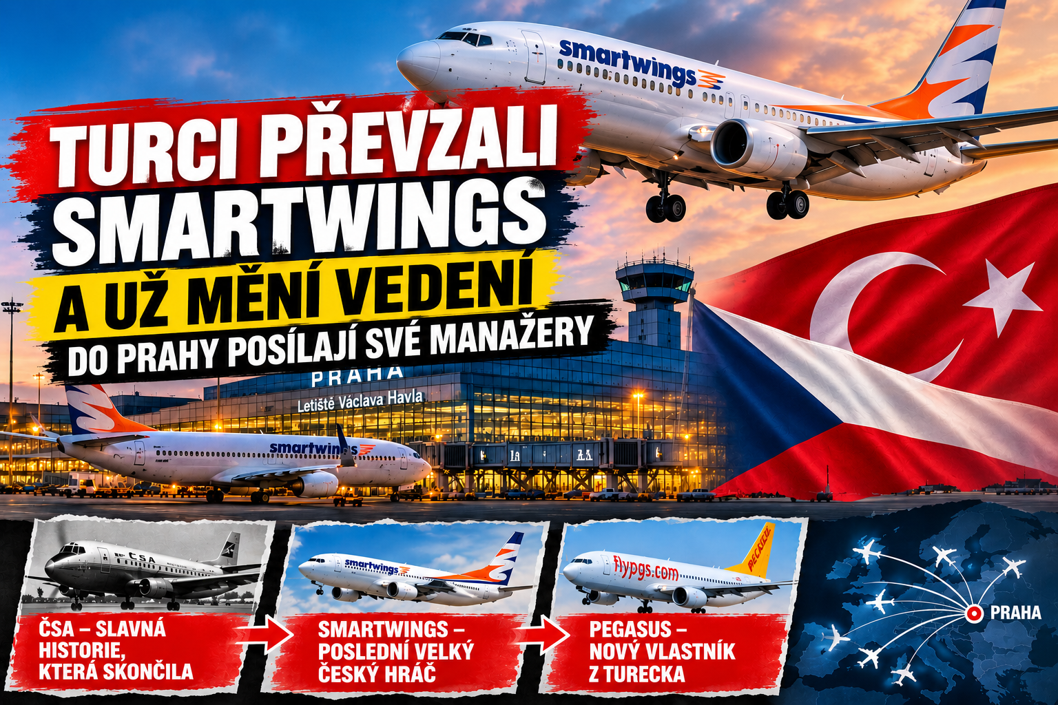 Smartwings už nejsou v českých rukou. A Turci mění vedení